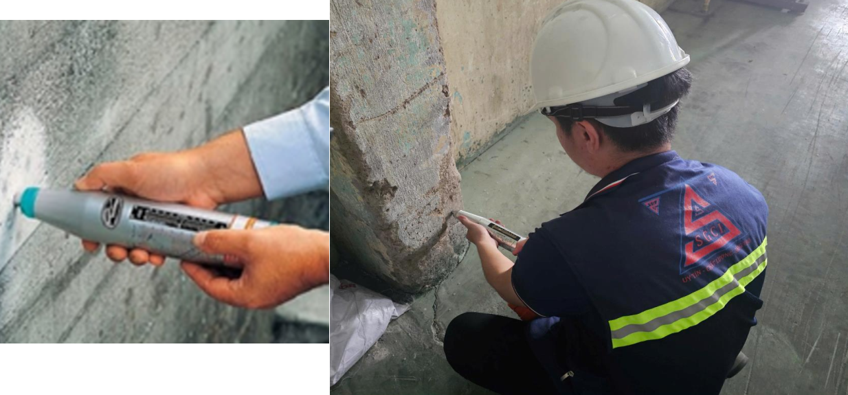 Kiểm định công trình - công tác thí nghiệm tại hiện trường xác định cường độ bê tông bằng súng bật nảy